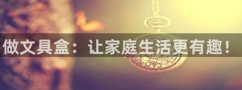 九游会体育下载安装：做文具盒：让家庭生活