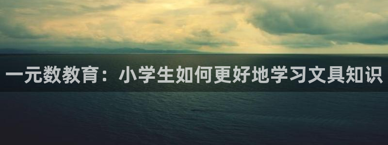 九游会提款1亿稳定吗：一元数教育：小学生