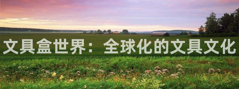 九游会棋牌：文具盒世界：全球化的文具文化