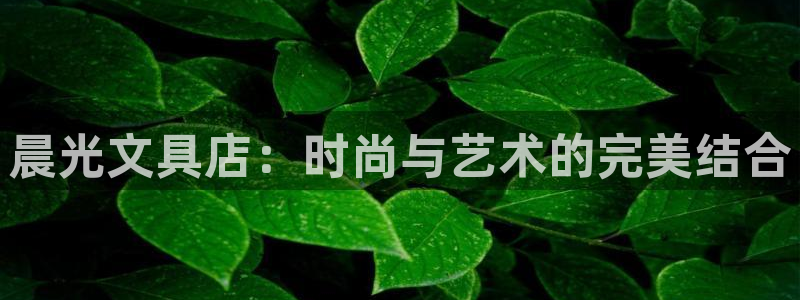 九游会提款靠谱吗：晨光文具店：时尚与艺术