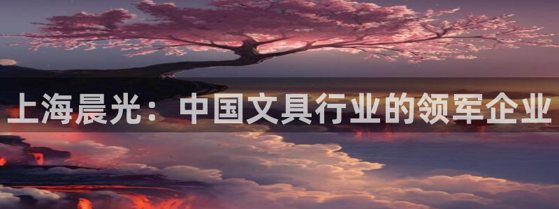 九游会备用入口：上海晨光：中国文具行业的