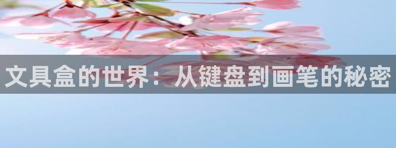 九游会MG平台：文具盒的世界：从键盘到画