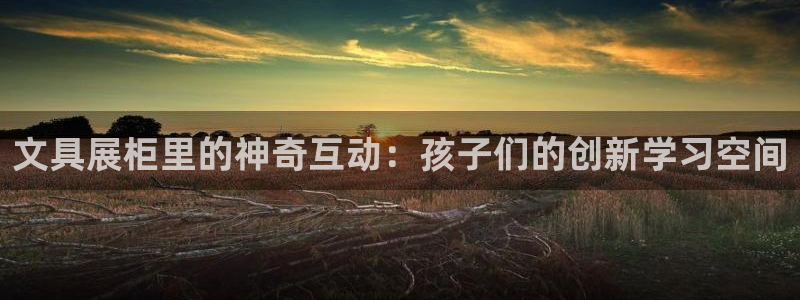 凯发九游会：文具展柜里的神奇互动：孩子们