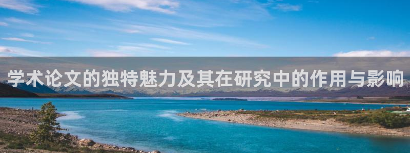 九游会安全码：学术论文的独特魅力及其在研