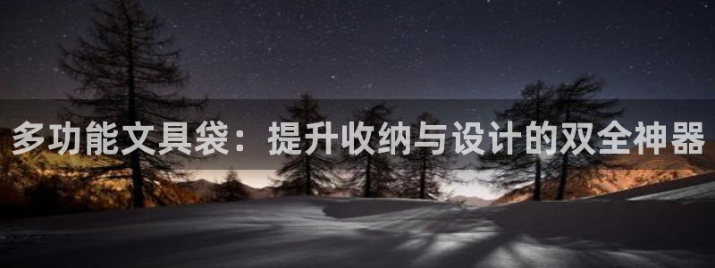 九游会投币入口：多功能文具袋：提升收纳与